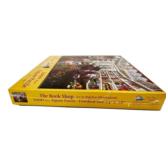Sunsout Book Shop Jig Saw Puzzle 1000 pieces Delightful New - Picture 3 of 7